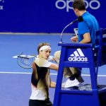 German Golfer Alexander Zverev, Ranked Third in the World, Hits the Referee’s Seat with his Racquet